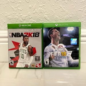 Xbox One NBA 2K 18 and FIFA 18